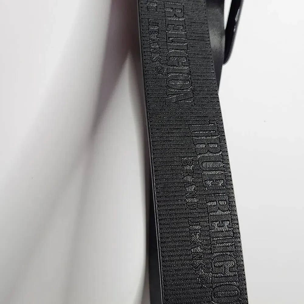 True Religion logo black belt size 38